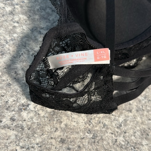 Rose + Vine Black with Lace Bra - Picture 6 of 7